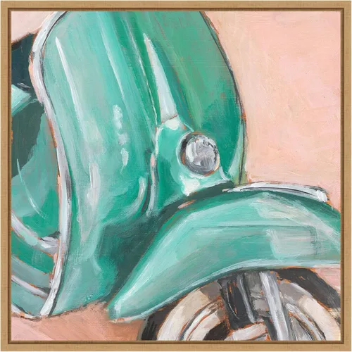Miniatura 10 de Amanti Art Framed Canvas Wall Art 30x30 Retro Scooter IV by Ethan Harper, Framed Wall Art Canvas, Transportation Artwork, Country Rustic Decor