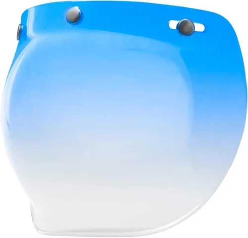 Miniatura 11 de GDM Casco de moto Bubble Shield 3-Snap Button Flip Up Down Universal (Ámbar degradado)