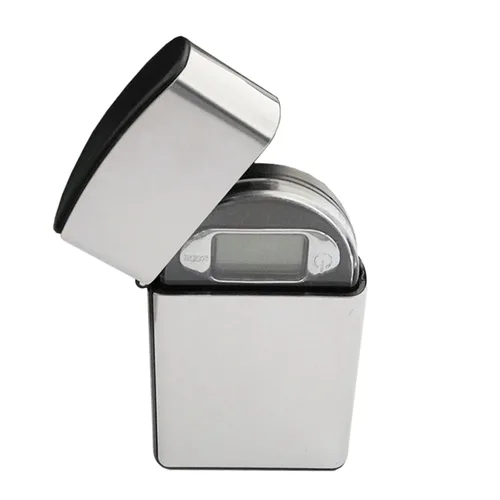 Miniatura 5 de Báscula de bolsillo de precisión 3.53 oz/0.00 oz Escala digital de gramos pequeña escala de hierbas Mini báscula de alimentos Escala de joyería G Oz