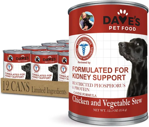 Miniatura 10 de Dave's Pet Food Kidney Care - Alimento para perros (paté de atún), nueva receta. Alimento húmedo renal para perros, bajo en fósforo, soporte renal