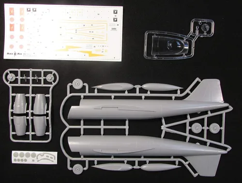 Miniatura 4 de Modelo de plástico avión inglés eléctrico Canberra T.17 escala 1/72 Micro Mir 72-013