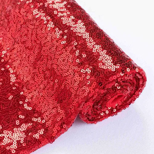 Miniatura 25 de Partisout Tela de lentejuelas por el patio - Tela de 3mm brillante para manualidades DIY, disfraces y decoración de fiesta Material de brillo, 3