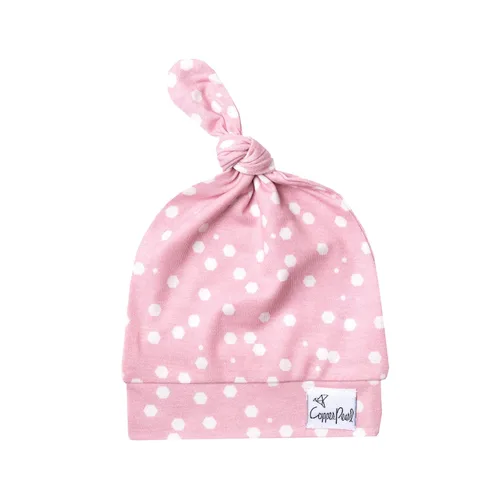 Miniatura 17 de Copper Pearl Gorro de bebé con nudo superior elástico suave Alta