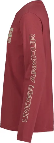Miniatura 2 de Under Armour Camiseta de manga larga para niños, elegante cuello redondo, bonito ajuste completo