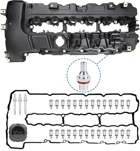 Miniatura 8 de MITZONE Kit de tapa de válvula de aluminio N54 Compatible con 2007-2016 BMW 1 series M 135i 335i 335is 535i 535xi 740i 740Li x6 z4 xDrive 3.0L