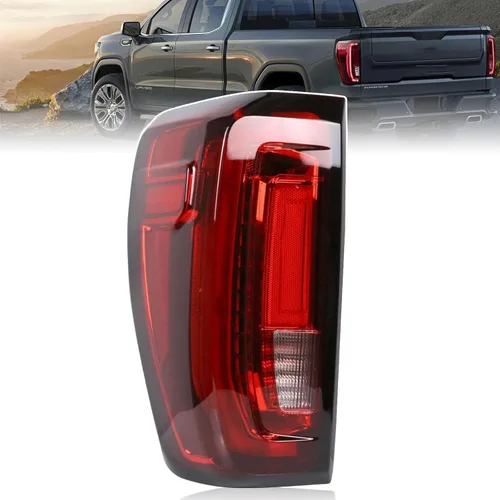Miniatura 9 de Lochnchn Conjunto de luz trasera compatible con GMC Sierra 1500 2500HD 3500HD 2019-2025 Luz trasera del lado del conductor, luz trasera de repuesto