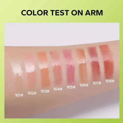 Miniatura 6 de Aceite de labios hidratante, hidratante para el cuidado de los labios, brillo labial brillante vegano para labios secos (101, tamaño estándar)