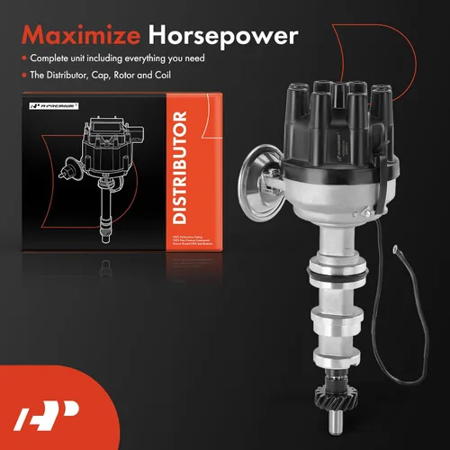 Miniatura 2 de A-Premium Distribuidor de encendido con tapa y rotor compatible con Ford F-100, F-250, F-350, Mustang, Galaxie, LTD, Skyliner, M-400, Victoria & AC