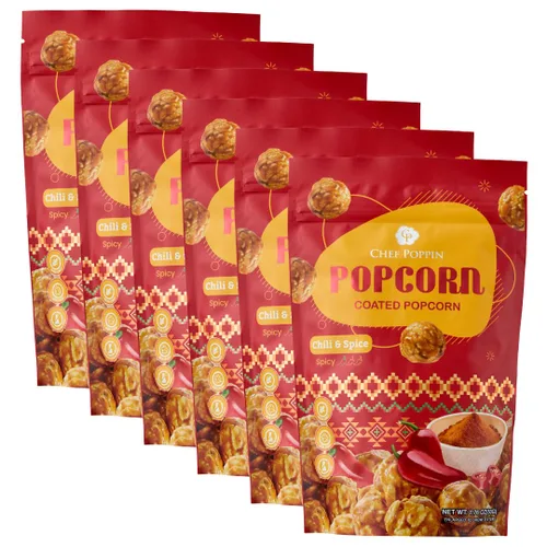 Miniatura 24 de CHEF POPPIN Palomitas de maíz con sabor gourmet de estilo asiático, sin OMG, Air Popped, paquete múltiple de 0.71 onzas