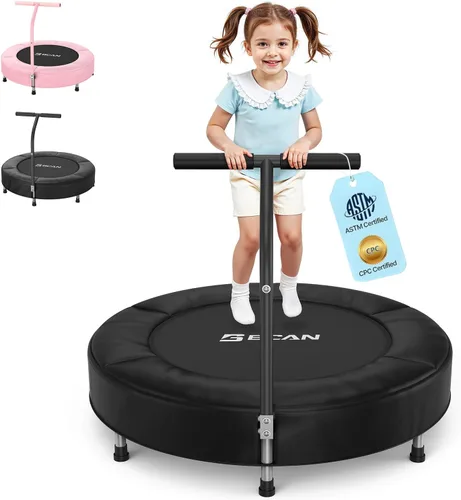 Miniatura 9 de BCAN SP1 36'' Toddler Trampoline, ASTM Certified - Kids Trampoline for Ages 1-6, Foam Handle & Safe Thickened Cover, Mini Trampolines for Kids