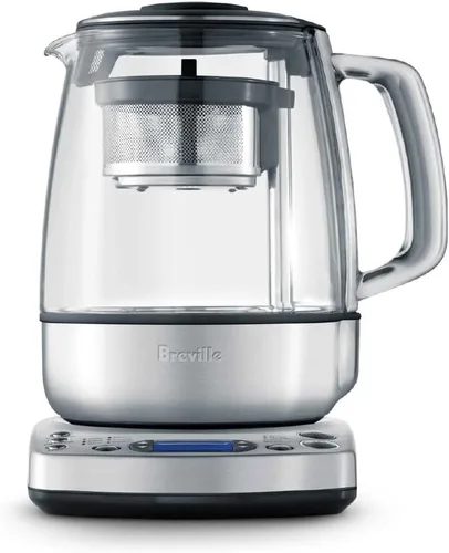 Breville BTM800XL Preparador de Té Infusor y Hervidor de Agua, 51 onzas, Acero Inoxidable Cepillado y Vidrio