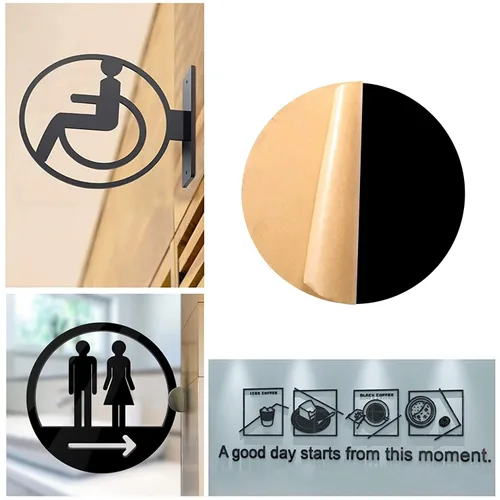 Miniatura 6 de 20 Piezas Láminas de Plexiglás Acrílico, Lámina Acrílica Negra de 4 pulgadas 0.07" de Grosor Lámina Redonda de Plexiglás Plástico Tablero Circular