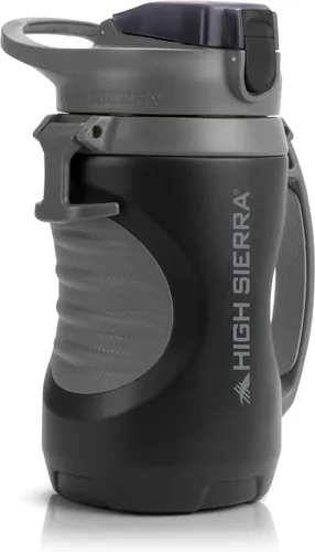 Miniatura 2 de HIGH SIERRA, [Libre de BPA] Botella de agua aislada de 64 onzas, boquilla de silicona, anclaje de valla integrado, mantiene el agua fría durante