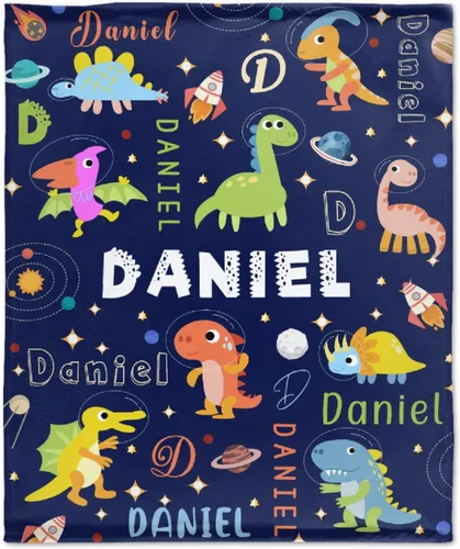 Miniatura 22 de Manta de dinosaurio para regalo, manta de franela ultra suave y acogedora, manta de forro polar ligera y mullida, manta de felpa cálida para sofá