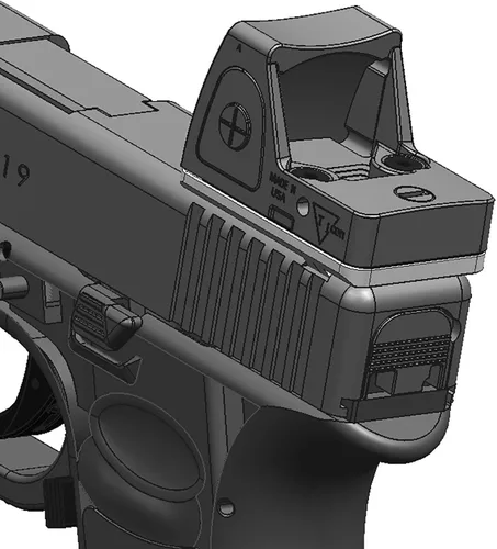 Miniatura 3 de DPP Titanium Kit de montaje/placa/adaptador compatible con Glock Trijicon RMR/SRO y Holosun 407C/507C/508T (Titanio)