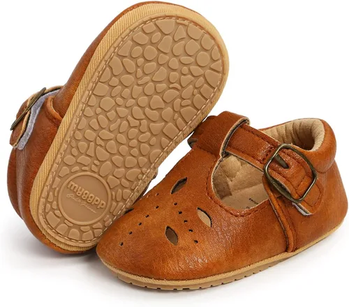 Miniatura 6 de QWZban Zapatos planos Mary Jane para bebés y niñas con Bownot, suela suave, suela suave, piel sintética, recién nacidos, primeros pasos, para fiesta