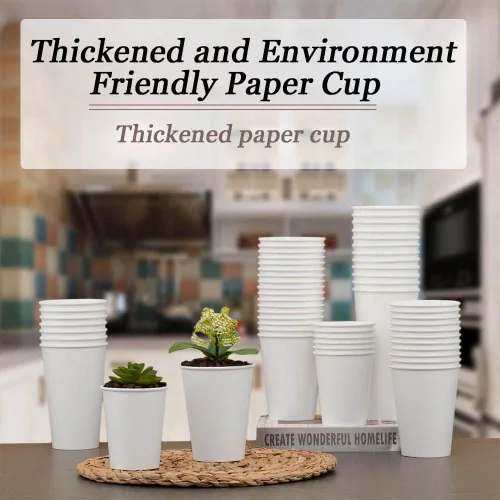 Miniatura 4 de Lamosi Paquete de 240 tazas de papel de 10 onzas, tazas de café desechables de 10 onzas, tazas para bebidas calientes/frías para agua, jugo o té