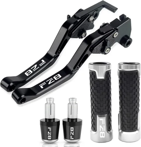 Miniatura 22 de Embrague Accesorios de motocicleta CNC Palanca de embrague de freno Manillar Manillar Agarres extremos para FZ8 FZ-8 2010-2018 2017 2016 2015 2014