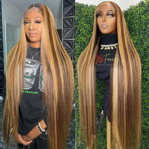 Miniatura 13 de Pelucas de cabello humano ondulado de malla frontal 4x4 con cabello prearrancado y abuelitos, cabello virgen brasileño, densidad 150 %, para mujeres