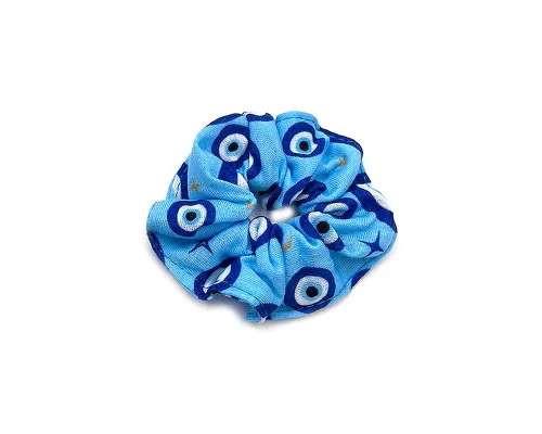 Miniatura 4 de Coletero elástico de algodón suave con diseño de mano Hamsa de mal de ojo, regalos hechos a mano para mujer, accesorios bohemios (Hamsa/turquesa)