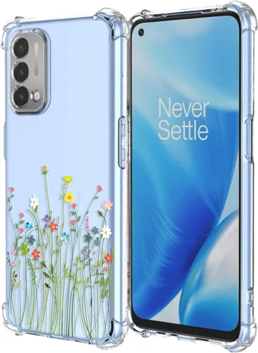 Miniatura 75 de Funda para OnePlus Nord CE 2 Lite 5G Clear Flower Phone Case Soft TPU a prueba de golpes, antiarañazos, funda protectora para 1+Nord CE2 Lite 5G