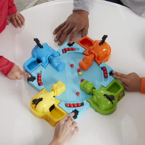Miniatura 3 de Hungry Hungry Hippos - Juego de mesa para niños, juegos preescolares para 2 a 4 jugadores, juegos infantiles fáciles de jugar, juegos de mesa
