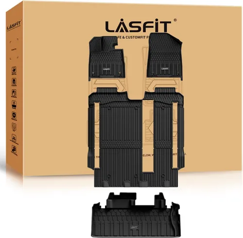 Miniatura 44 de LASFIT Alfombrillas de piso para Toyota Tacoma 2008-2011 Cabina de Acceso Transmisión Automática, Forro de Piso de Ajuste Personalizado para Todo