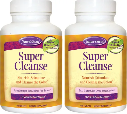 Miniatura 8 de Super Cleanse de Nature's Secret Apoyo a base de hierbas y probióticos, 100 tabletas