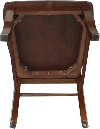 Miniatura 9 de International Concepts Madrid - Silla con respaldo de escalera, color espresso