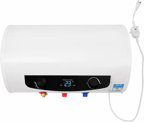 Calentador de agua eléctrico, calentador de agua caliente de 9.25 galones, calentador de agua de ducha de 110 V 1500 W, calentador de agua de