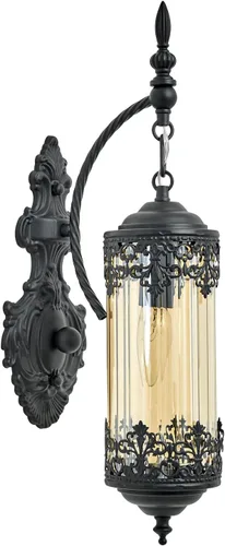 Miniatura 9 de Aplique de pared rústico de cristal, mini accesorio de luz de pared gótica vintage antigua, aplique de pared retro estilo granja de mediados