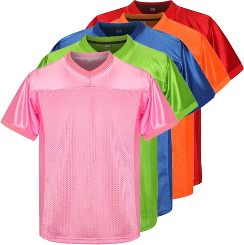 Camiseta de fútbol en blanco para niños, camiseta deportiva de práctica atlética para niños, camiseta de hip hop para fiesta