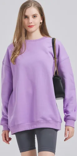 Miniatura 4 de onlylan Cloud Oversized Sweatshirt For Women Crewneck Pullover 2024 Fall Fashion Clothes Crew Neck Hoodies Sweaters