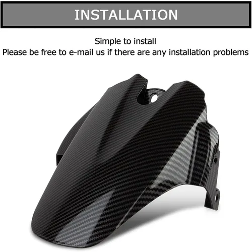 Miniatura 5 de Guardabarros para rueda trasera con abrazadera de neumático para GSXR600 750 K6 K8 2006-2010 de fibra de carbono pintada