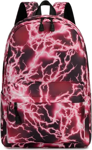 Miniatura 8 de Mochila escolar para niños de mezhsa, para primaria y secundaria, tipo rayo, para portátil, adolescente, impermeable, ligera, 43 cm, 1-azul