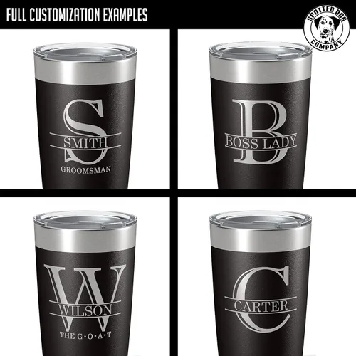 Miniatura 3 de Vaso de acero inoxidable aislado con tapa de 20 onzas (17 colores) con recubrimiento en polvo, grabado personalizado, idea de regalo grabada