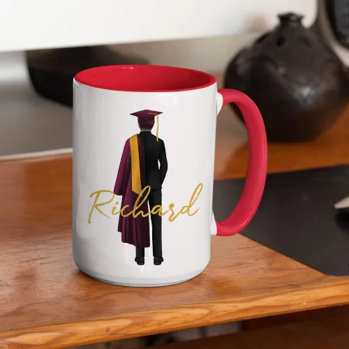 Miniatura 7 de Taza de graduación personalizada, información nutricional para graduados, clase de 2024, regalo de graduación para hombres y hombres, escuela