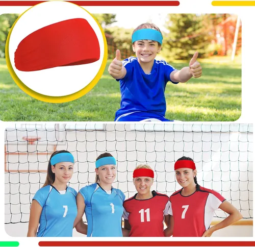 Miniatura 66 de Deekin 6 diademas de fútbol para niños, diademas de fútbol para niños, bandas para el sudor atléticas para niños, diademas de fútbol para niños