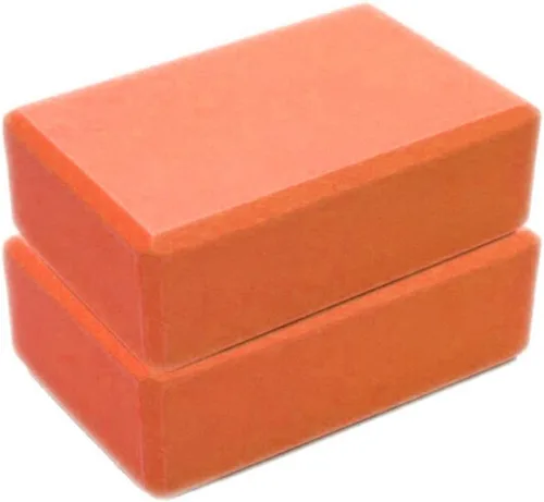 Bloques de yoga para mujer, paquete de 2 bloques de yoga de espuma EVA sin látex, 9 x 6 x 3 pulgadas, superficie antideslizante, bloque de yoga