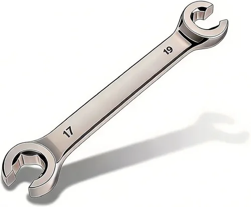 Miniatura 39 de Utoolmart Llave de tuerca de destello, 0.945 in x 1.063 in, doble extremo abierto, acero de alto carbono chapado en cromo espejo, para mantenimiento