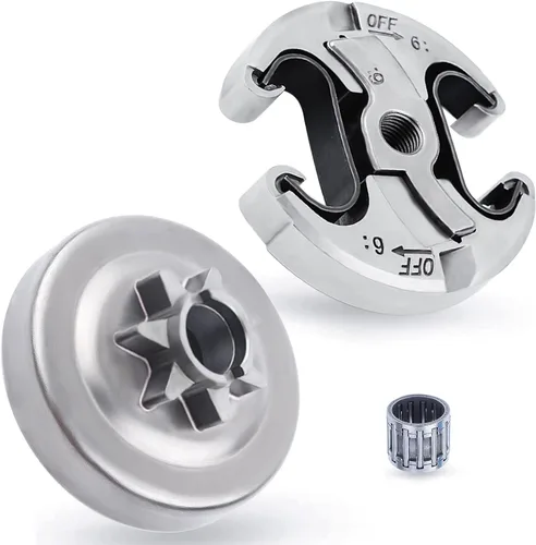 Adefol . Kit de rodamientos de tambor de embrague 325 7T para motosierra Husqvarna 455 460 Rancher Jonsered CS2255, tambor de embrague 455 +