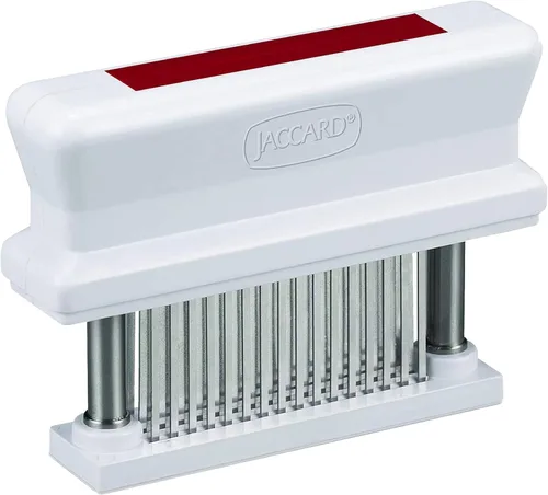 Jaccard 200348R, Ablandador de carne duradero de 48 cuchillas con aguja de acero inoxidable ultraafilada, utensilio de cocina para ablandar pollo,
