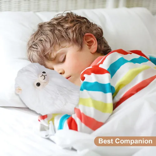 Miniatura 5 de SuzziPals - Animales de peluche de llama, almohadillas térmicas para microondas, peluches para calmar y relajar de alpaca, para aliviar el estrés