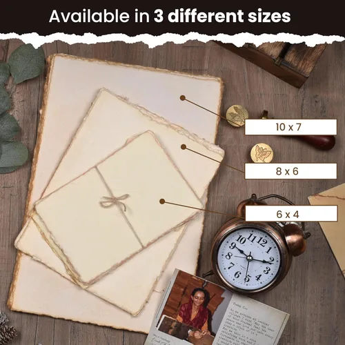 Miniatura 9 de LEATHER VILLAGE Papel de acuarela - 8 x 6 pulgadas - 25 hojas de papel de acuarela para dibujar, esbozar, pintar y manualidades - Papel artesanal