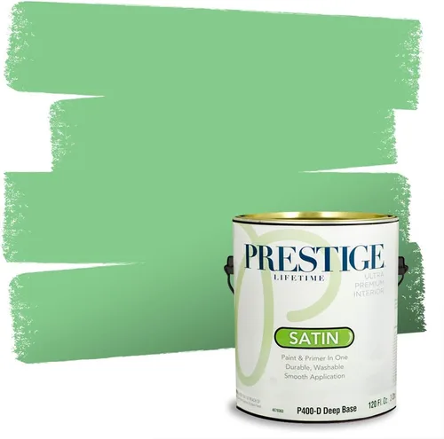 Miniatura 225 de PRESTIGE Pintura exterior e imprimación en uno, aloe, plano, 1 galón