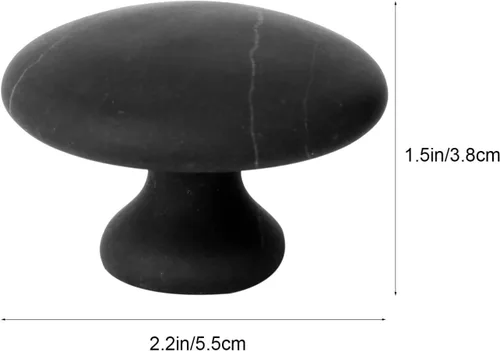 Miniatura 9 de Beavorty Paquete de 2 piedras de masaje de hongos naturales Bianshi Jade masajeador de mano para terapia facial y corporal de spa, mejora