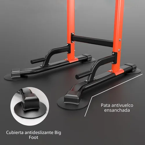 Miniatura 3 de Z ZHICHI Pull Up Dip Station For Home Gym Strength Training Fitness Workout Station Chin-Ups Push-Ups Pull-Ups Dip-Ups 330LBS T055CDC Naranja