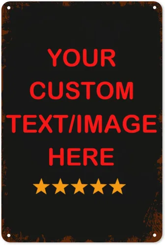 Miniatura 14 de Letreros personalizados para negocios al aire libre de metal con texto en inglés «Make Your Own 12X12» Letrero personalizado para jardines al aire