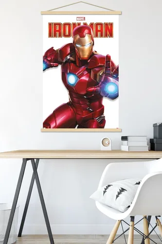 Miniatura 5 de Trends International Marvel Comics - Póster de la serie Iron Man con marco magnético