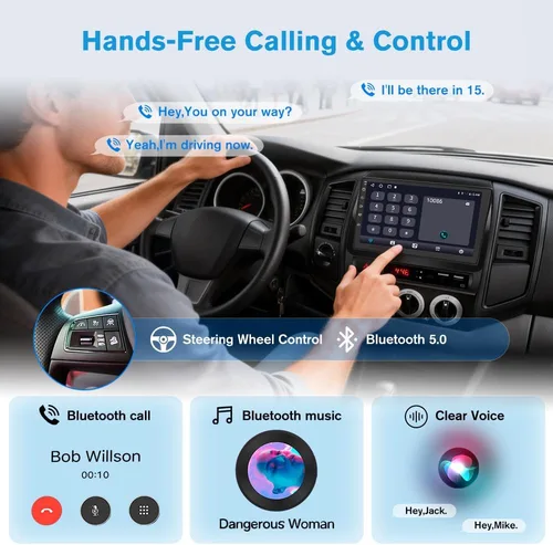 Miniatura 7 de Junsun Radio estéreo de coche 5G WiFi para Ford F150 2009-2012, CarPlay/Android Auto, pantalla táctil HD IPS de 9 pulgadas, compatible con GPS DSP
